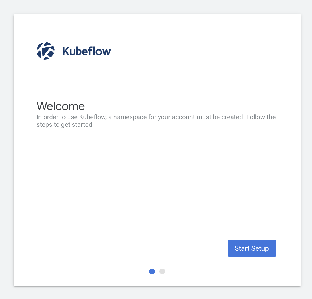 Kubeflow Central Dashboard - Automatic Profile Creation - Step 1